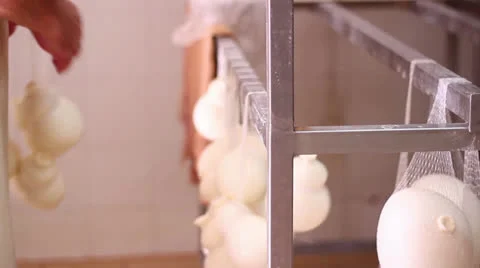 MAKING MOZZARELLA CHEESE 27 Stock Footage 26828083