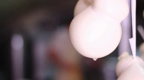 MAKING MOZZARELLA CHEESE 28 DROP FROM MOZZARELLA CHEESE Stock Footage 26825333