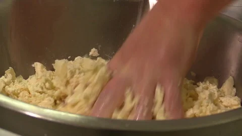 Making Mozzarella Cheese- Diary Cheese Factory Video stock 95806669