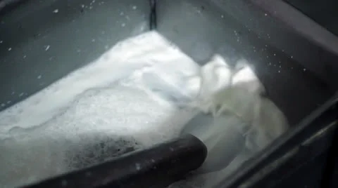 MAKING MOZZARELLA CHEESE MAKING MILK Stock Footage 26747733