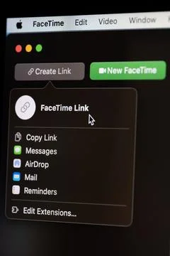 Making new facetime call Foto stock