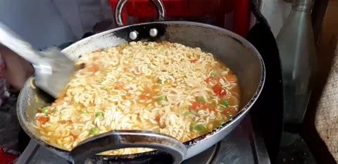 Making noodles  Stock Footage 139687923