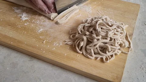 Making noodles. Stock Footage 147414049