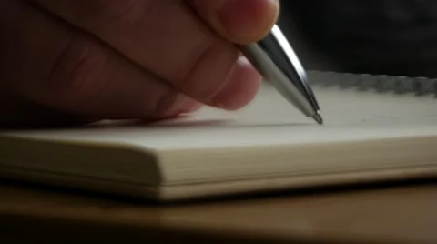 Making notes Stock Footage 49620334