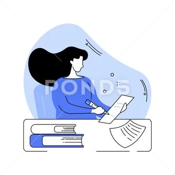 Making notes isolated cartoon vector illustrations. Ilustraciones de archivo