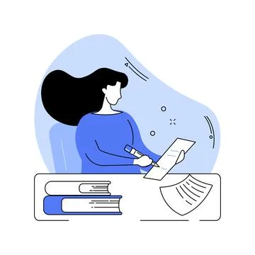 Making notes isolated cartoon vector illustrations. Stock Illustration