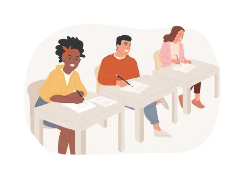 Making notes isolated cartoon vector illustrations. Stock Illustration