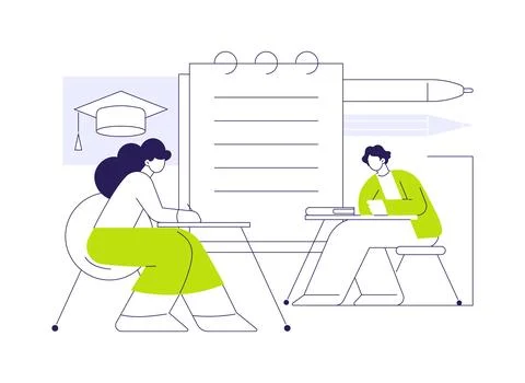 Making notes isolated cartoon vector illustrations. Stock Illustration