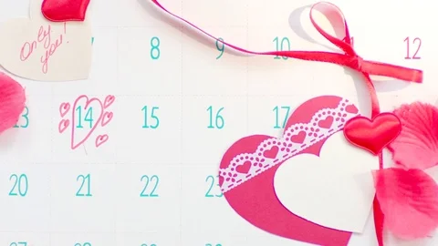 Making an offer to marry on Valentines day Stock Footage 71578501