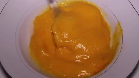 Making Omelet Close Up Stock Footage 75342155