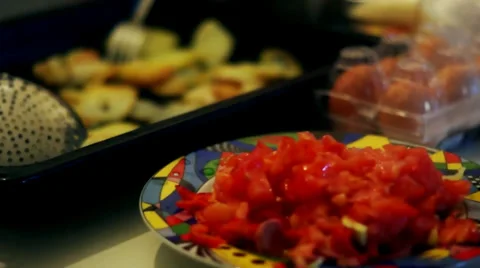 Making omelet Video stock 30477536