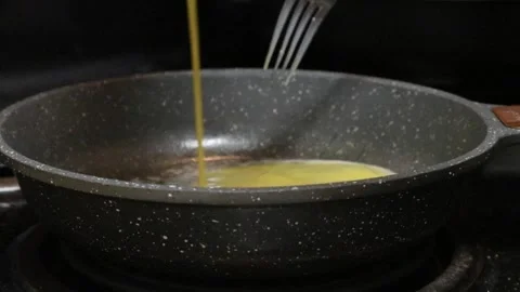 Making Omelette Stock Footage 277535161