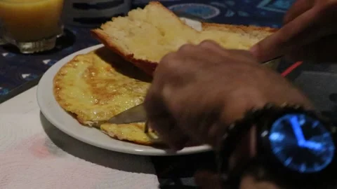 Making Omelette Stock Footage 277535171