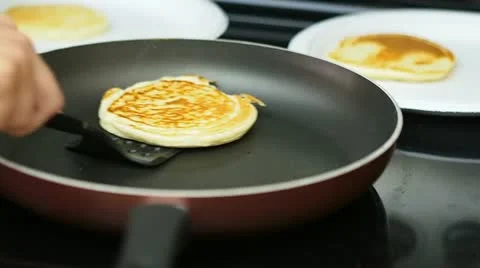Making Pancakes Stock-Footage 20476369