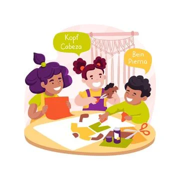 Making paper art work isolated cartoon vector illustration. Ilustración de archivo