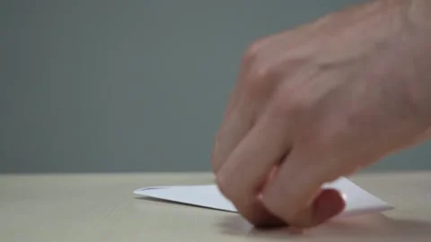 Making a paper boat. time lapse Stock Footage 163717330