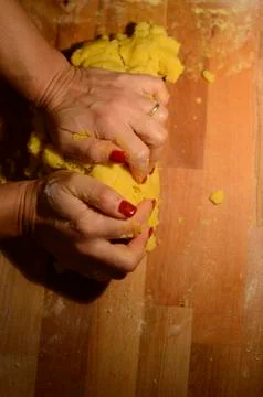 Making pasta Stock Photos