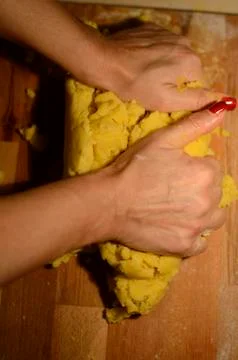 Making pasta Stock Photos