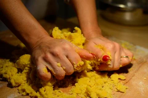 Making pasta 스톡 사진