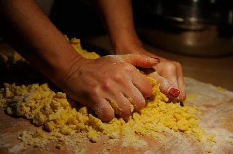 Making pasta Stock Photos