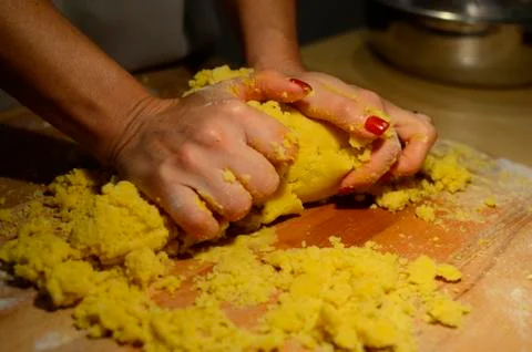 Making pasta Stock Photos