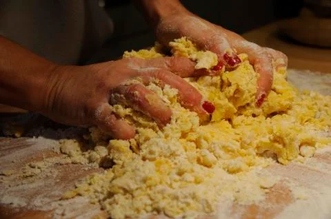 Making pasta Stock Photos