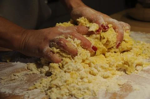 Making Pasta 스톡 사진