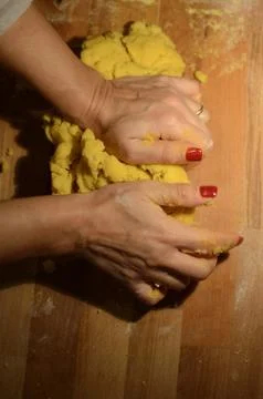 Making Pasta Foto stock