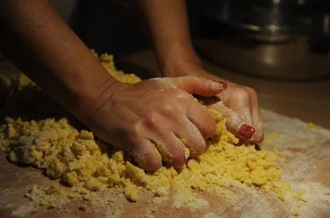 Making Pasta Foto stock