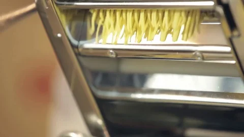 Making pasta/noodles Stock Footage 75456693