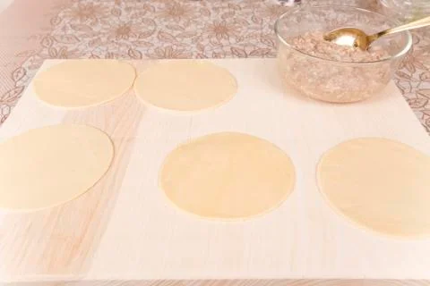 Making pasties Stock Photos