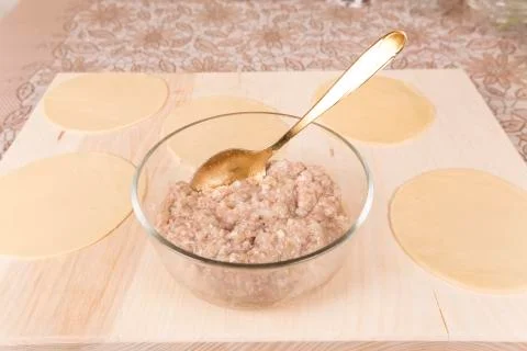 Making pasties Stock Photos