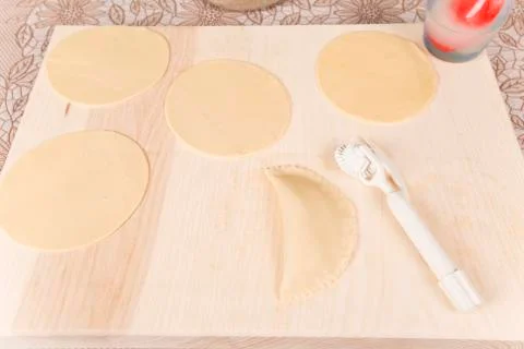 Making pasties Stock Photos
