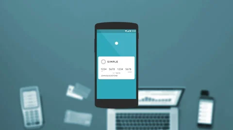 Making payment with a smartphone using wireless payments technology NFC Stock Footage 52492069