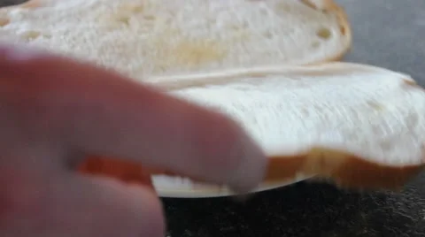 Making a Peanut Butter Jelly Sandwich Stock Footage