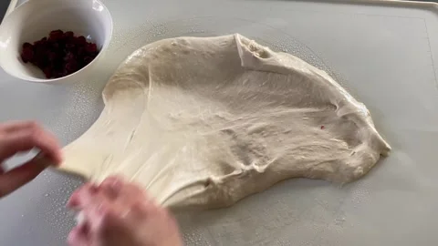 Making perfect pastry dough Stock Footage 341983154