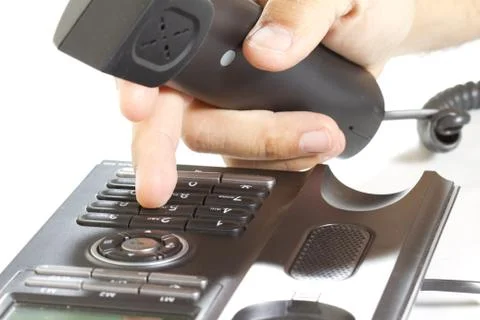 Making a phone Foto stock