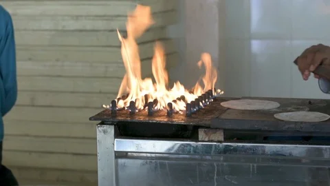 Making of Phulka a kind of Chapati Stock Footage 118570115