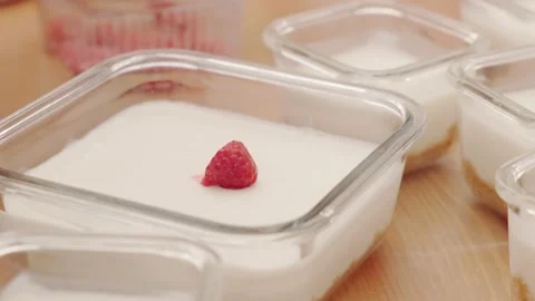 Making a pie with fruit jelly Stock Footage 175226496