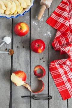 Making pie Stock Photos