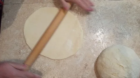 Making pies with cheese and herbs with your child. Stock Footage 123918208