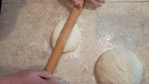 Making pies with cheese and herbs with your child. Stock Footage 123918253