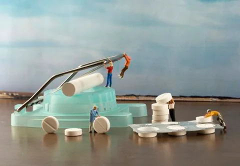 Making pills Stock Photos