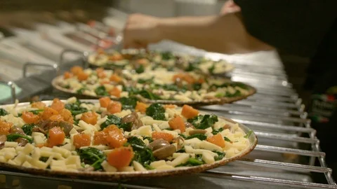 Making Pizza 12 Stock Footage 99476072
