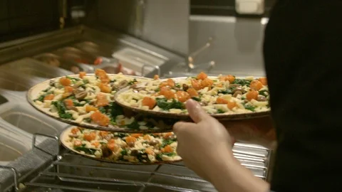 Making Pizza 13 Stock Footage 99476450