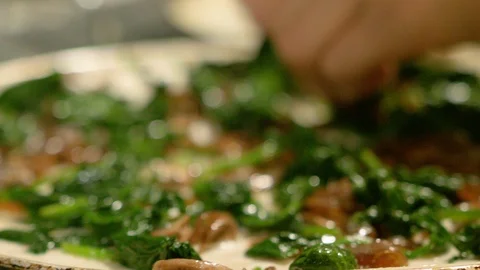 Making Pizza 16 Stock Footage 99476681