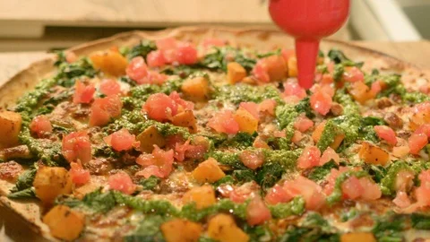 Making Pizza 26 Stock Footage 99477498