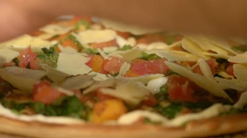 Making Pizza 27 Stock Footage 99477887