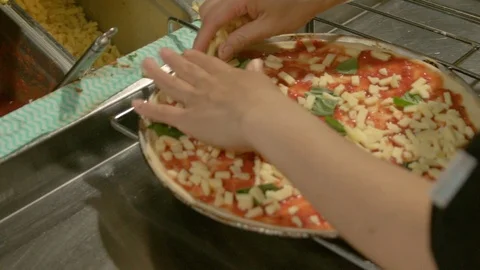 Making Pizza 4 Stock Footage 99475047