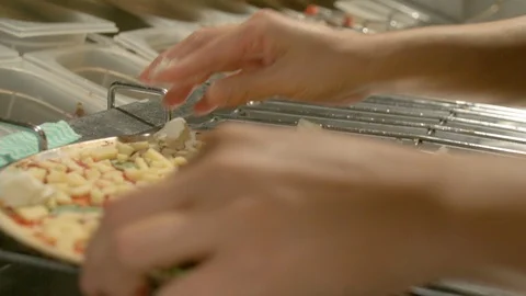 Making Pizza 5 Stock Footage 99474800